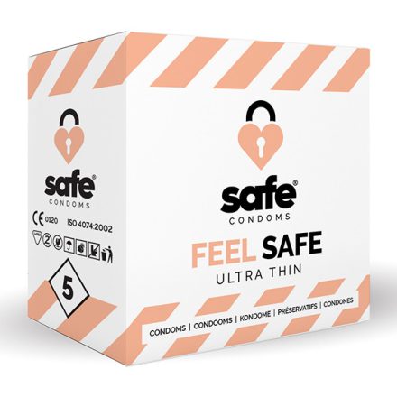 SAFE FEEL SAFE CONDOMS (ULTRATHIN) 5PC NEUTRAL