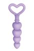 Evolved Sweet Treat – Lila Szilikon Análgyöngyök Szív Markolattal