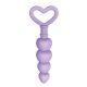 Evolved Sweet Treat – Lila Szilikon Análgyöngyök Szív Markolattal