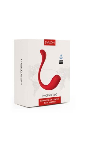 Svakom Phoenix Neo, interaktív okos vibrációs tojás (piros) (APP-os)