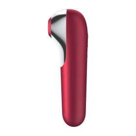 Satisfyer Dual Love – Piros léghullámos csiklóizgató