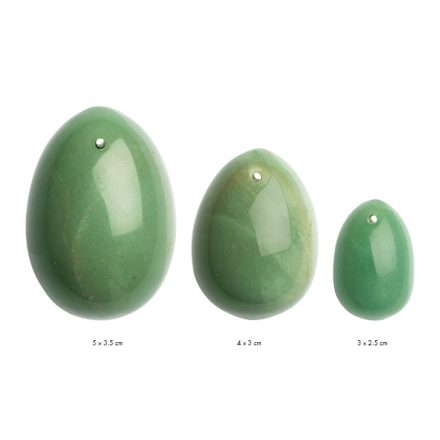 La Gemmes - Yoni Egg Set Jade green (L-M-S)