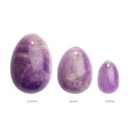 La Gemmes - Yoni Egg Set Pure Amethyst purple (L-M-S)