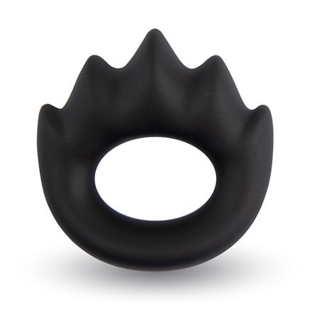 Velv'Or - Rooster Xander Oval Cock Ring with Stimulation Projections black