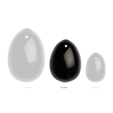 La Gemmes - Yoni Egg Black Obsidian black (M)