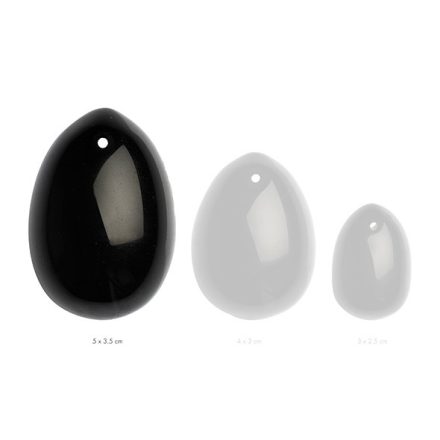 La Gemmes - Yoni Egg Black Obsidian black (L)