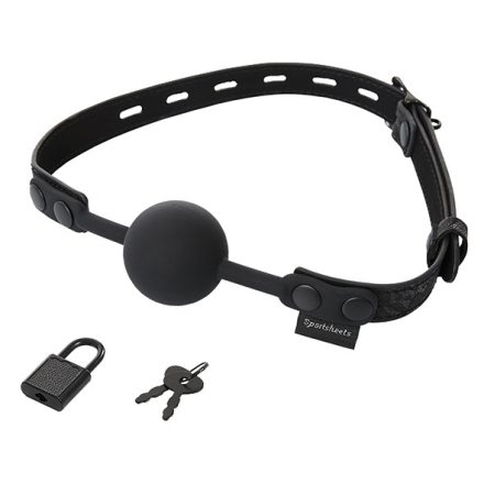 Sportsheets - Sincerely Locking Lace Silicone Ball Gag black