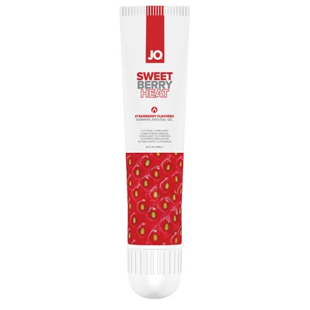 System JO - Sweet Berry Heat eper ízű csikló stimuláló gél 10 ml