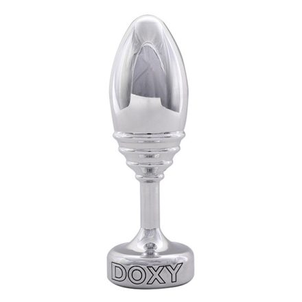 Doxy - Butt Plug Ribbed silver