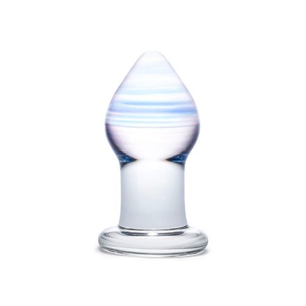 Glas - Amethyst Rain Glass Butt Plug clear