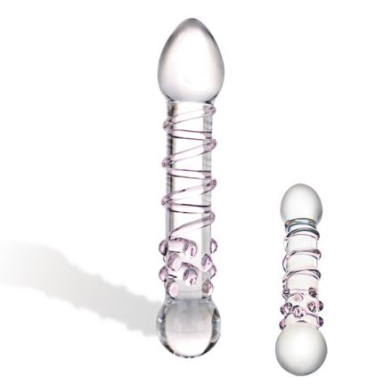 Glas - Spiral Staircase Full Glass Dildo clear