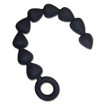 S&M - Black Silicone Anal Beads black