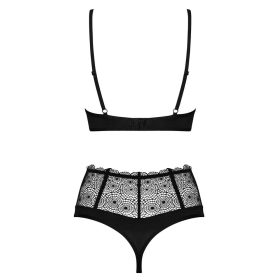   Obsessive Sharlotte 2 részes női fehérnemű együttes S/M fekete