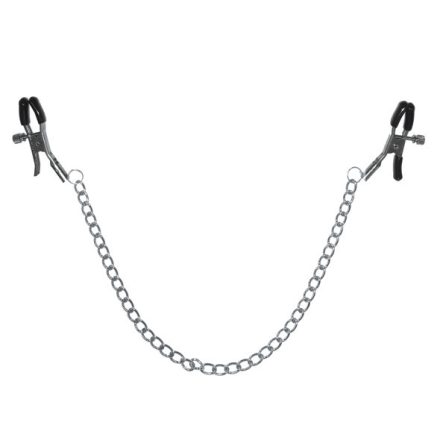 S&M - Chained Nipple Clamps Silver