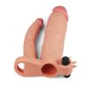 Lovetoy Add 3" Vibrating Double Penis Sleeve kétágu dildó