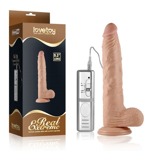 Lovetoy 9.5" Real Extreme – vibrációs realisztikus dildó