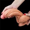 Lovetoy 10" Dual Layer Platinum Silicone Cock – Kettős rétegű platina szilikon dildó