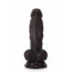X-MEN 6.5" Dildo Colours Pleasure – Fekete dildó