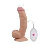 Lovetoy 8.5" The Ultra Soft Dude – puha, vibrációs realisztikus dildo